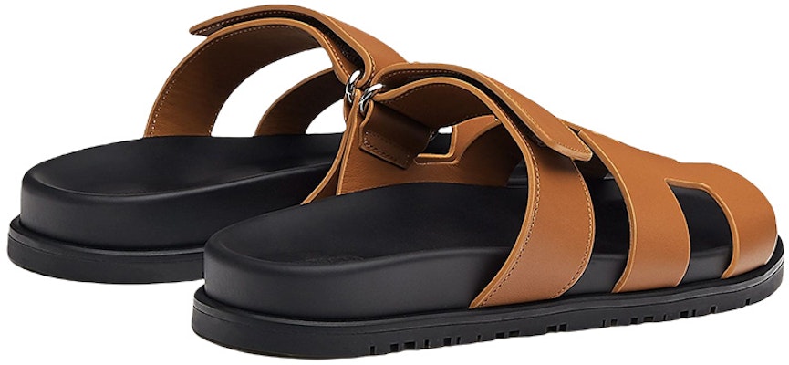 (Women) HERMES Chypre 'Brown Magic Tape Round Toe Fashion Slide' H211114Z-A3 Lookbook (Women) HERMES Chypre 'Brown Magic Tape Round Toe Fashion Slide' H211114Z-A3