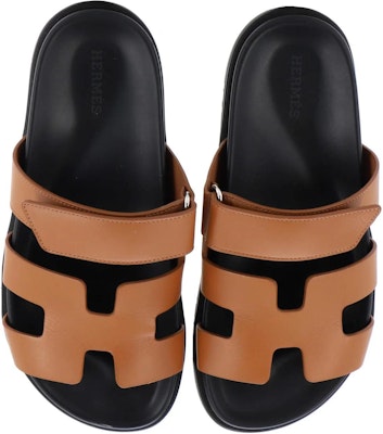 (Women) HERMES Chypre 'Brown Magic Tape Round Toe Fashion Slide' H211114Z-A3 Shop (Women) HERMES Chypre 'Brown Magic Tape Round Toe Fashion Slide' H211114Z-A3