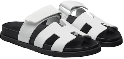 (W) 에르메스 시프레 '화이트 가죽 플랫 샌들' H211114Z-90 Lookbook (W) 에르메스 시프레 '화이트 가죽 플랫 샌들' H211114Z-90