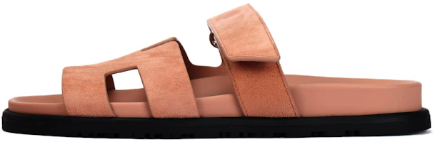 (Women) HERMES Chypre Brown Open-Toe Slide Sandals for Women H222297Z 59 shoes (Women) HERMES Chypre Brown Open-Toe Slide Sandals for Women H222297Z 59 shoes