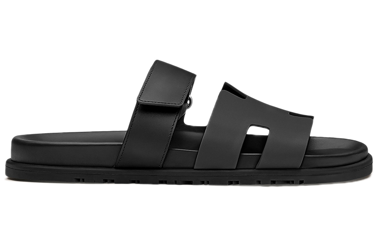 Order (W) 에르메스 샌달 시프레 "블랙 송아지 가죽" H211114Z-V02