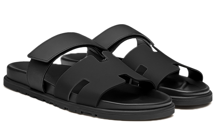 Lookbook (W) 에르메스 샌달 시프레 "블랙 송아지 가죽" H211114Z-V02