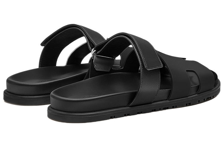 Shop (W) 에르메스 샌달 시프레 "블랙 송아지 가죽" H211114Z-V02