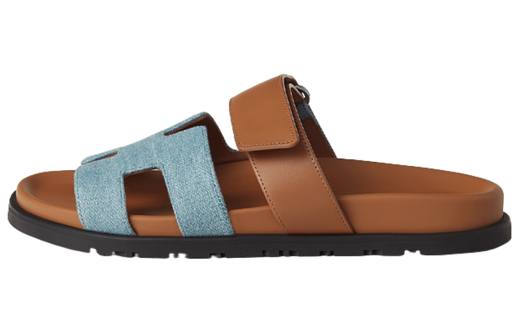 (Women) HERMES Chypre Sandal 'Blue Brown' H231125Z-CB
