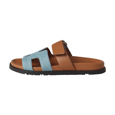 (W) HERMES Chypre Sandal 'Blue Brown'
