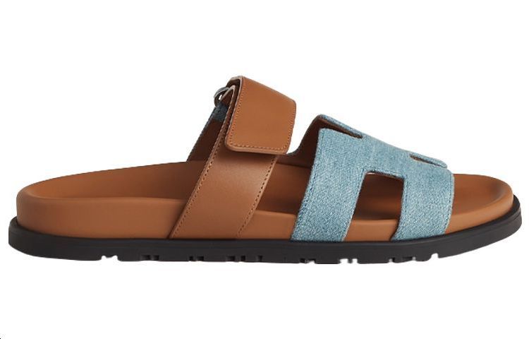 (W) HERMES Chypre Sandal 'Blue Brown' 圖 2