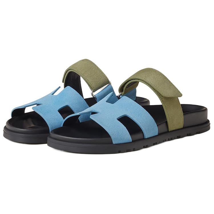 Shop (W) Sandalias HERMÈS Chypre 'Azul Verde' H222297Z-JT