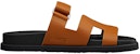 (Women) HERMES Chypre Sandal 'Brown Black' H211114Z-B8