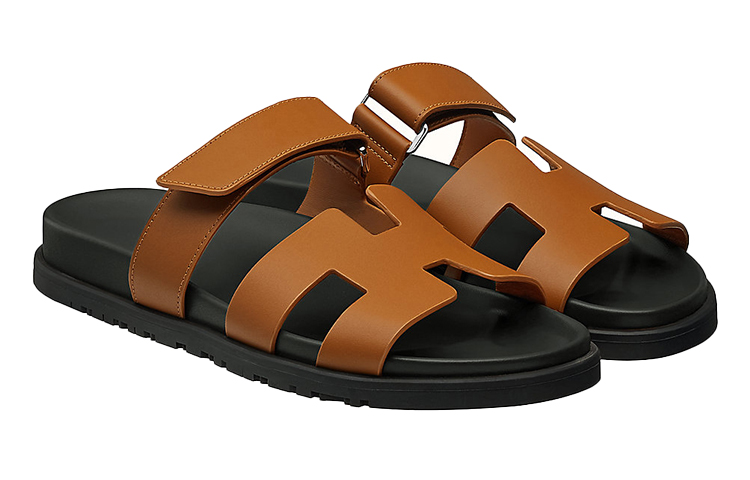 Lookbook (Women) HERMES Chypre Sandal 'Brown Black' H211114Z-B8