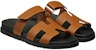 (Women) HERMES Chypre Sandal 'Brown Black' H211114Z-B8