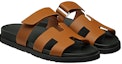 Lookbook (Women) HERMES Chypre Sandal 'Brown Black' H211114Z-B8