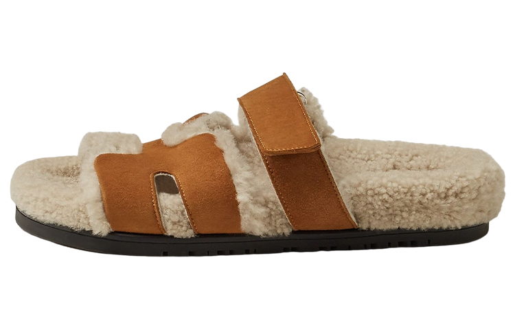 (Women) HERMES Chypre Sandal 'Brown Velvet' H222195Z-A3