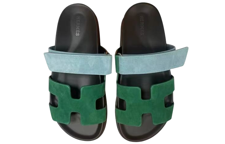 (W) HERMES Chypre Sandal 'Green' 圖 4