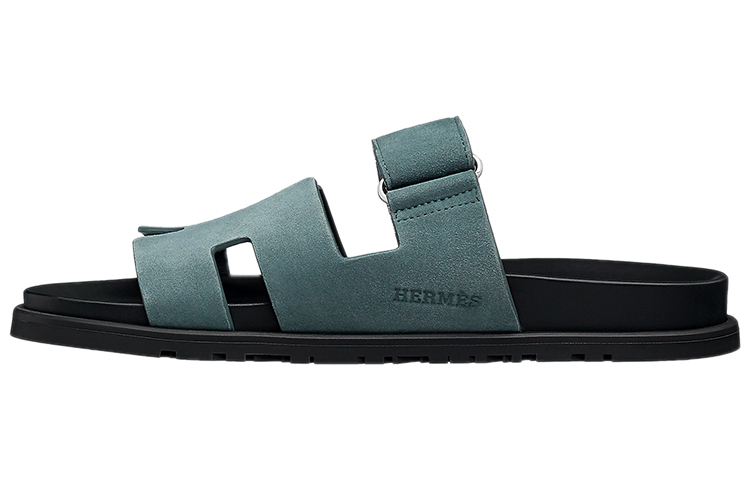 Buy (W) Sandalia HERMES Chypre 'Verde Negro' H211907ZHP7