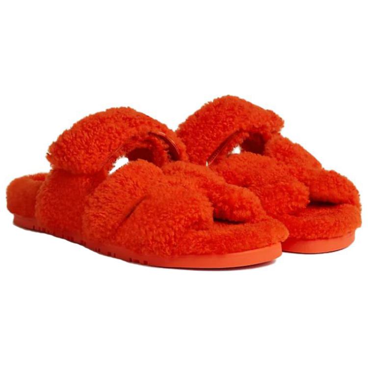 Shop (W) HERMES Sandal Chypre 'Oranye' H222196Z-H6