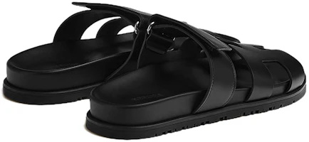Details for (W) HERMES Chypre 'Mula sin cordones de piel negra' H222100Z-02