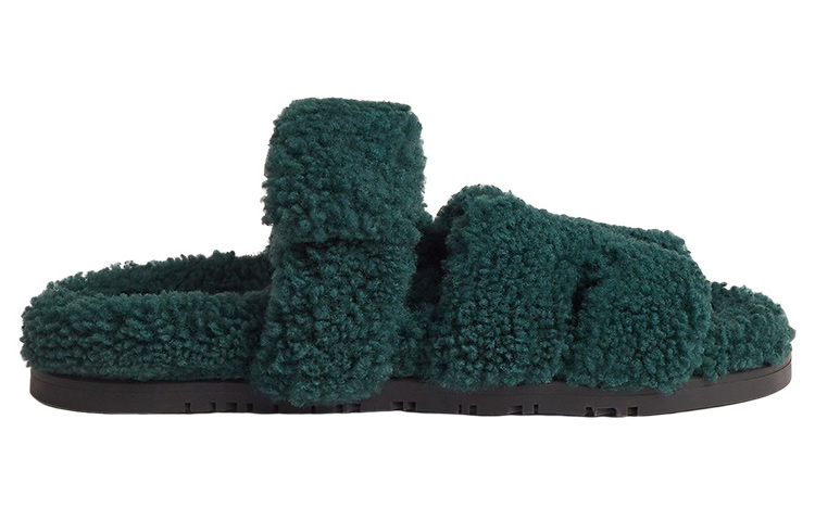 Order (W) エルメス シプレ サンダル "グリーンファッションスライド" (64 characters) H222196Z-H0