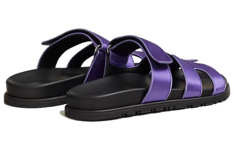 (W) HERMES Chypre Slide 'Black Purple' 圖 4