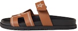 Buy (W) HERMES Chypre Slide 'Kulit Coklat' H232142Z-A3