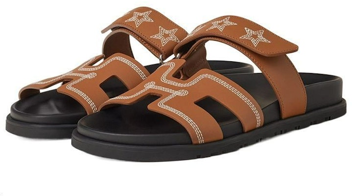 (Women) HERMES Chypre Slide 'Brown Leather' H232142Z-A3 Lookbook (Women) HERMES Chypre Slide 'Brown Leather' H232142Z-A3