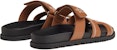 (W) HERMES Chypre Slide 'Kulit Coklat' H232142Z-A3