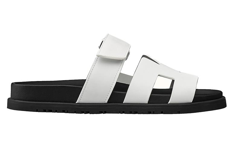 (W) HERMES Chypre Slides 'White Open-Toe' 圖 2