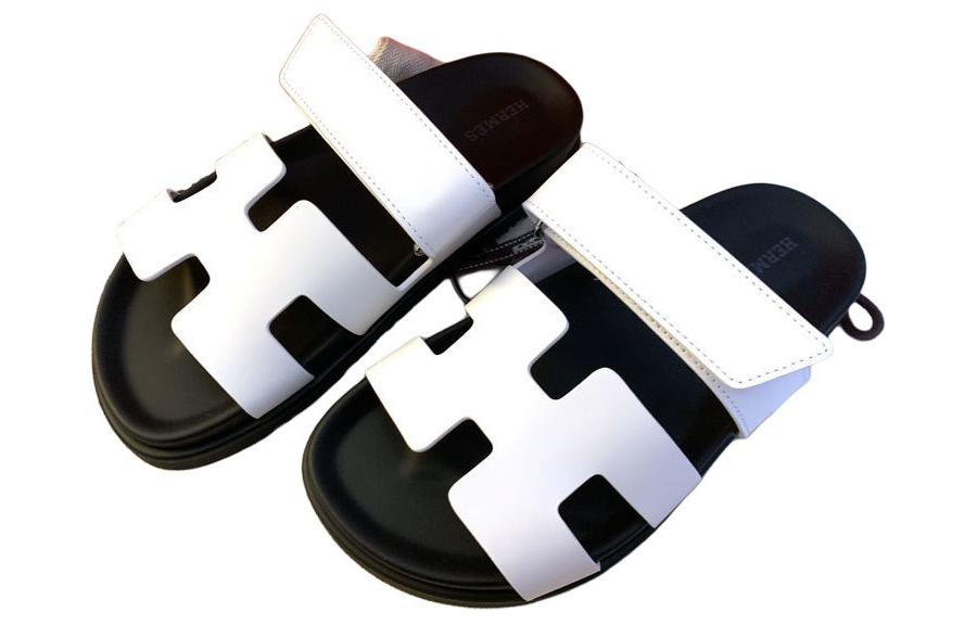 (W) HERMES Chypre Slides 'White Open-Toe' 圖 4