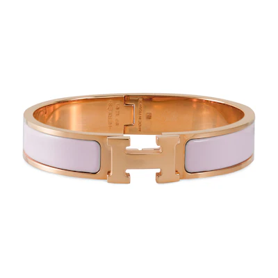(Women) HERMES Classic Casual Rose Gold Enamel Bracelet Women Rose Gold H700001FO05GM