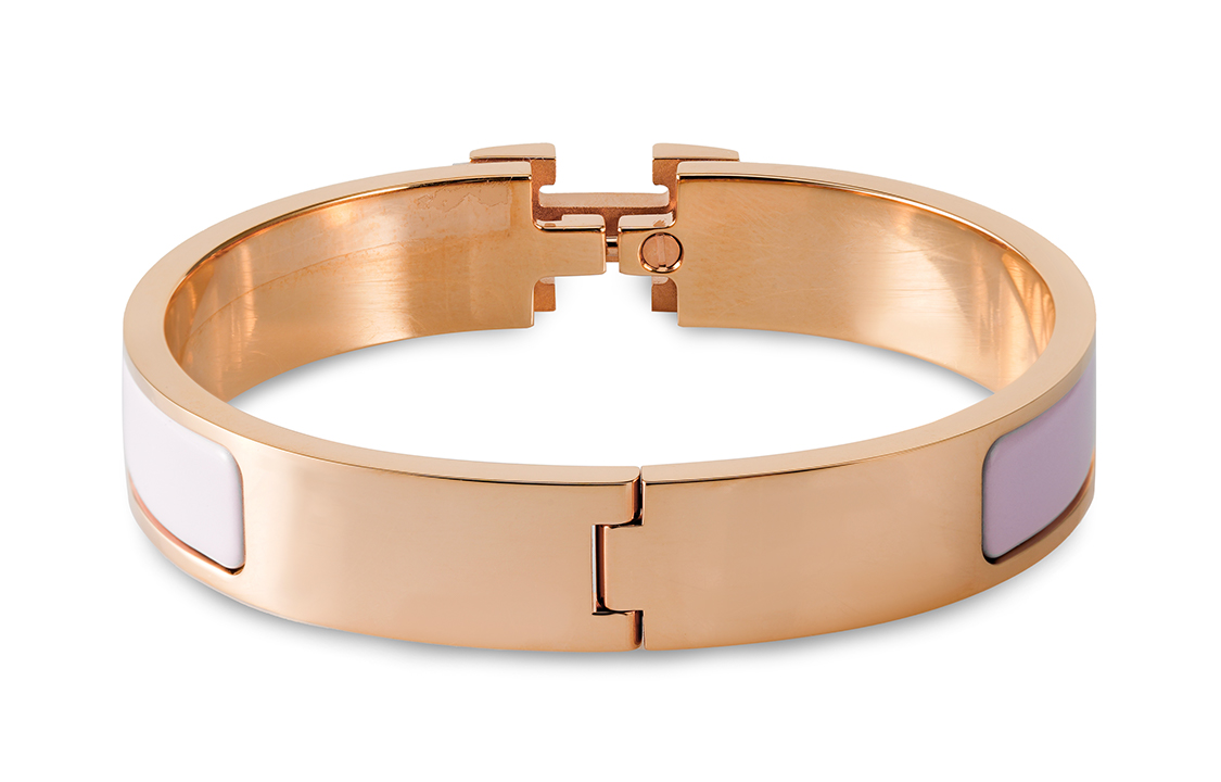 (Women) HERMES Classic Casual Rose Gold Enamel Bracelet Women Rose Gold H700001FO05GM 圖 4
