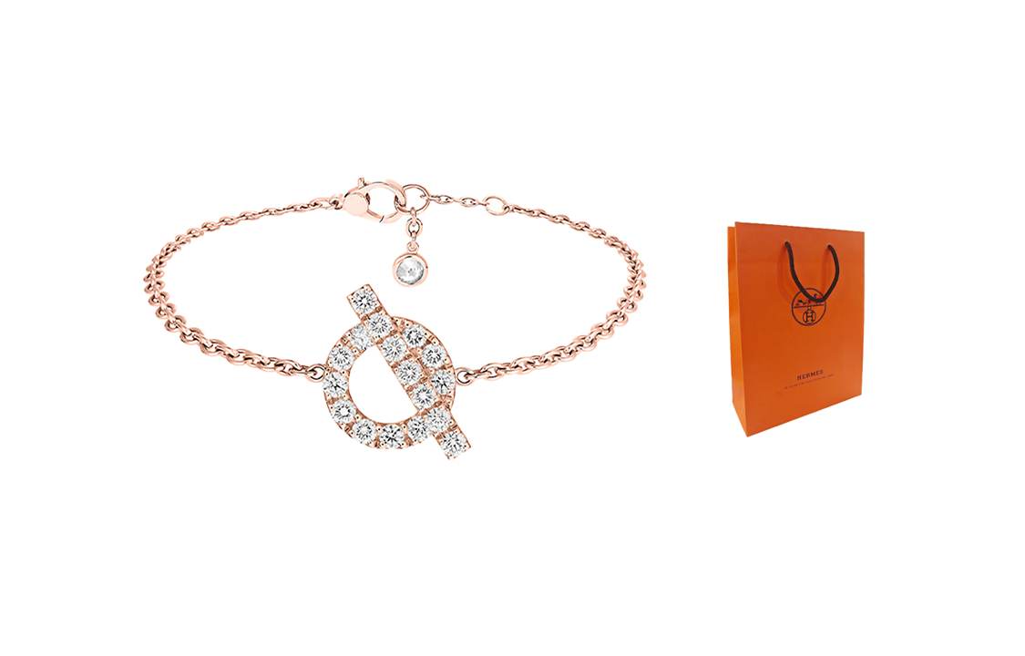 Lookbook (W) Pulsera HERMÈS Clásica Diamantes Oro Rosa 18K para Mujer H219411B-00SH