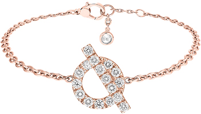 (W) Pulsera HERMÈS Clásica Diamantes Oro Rosa 18K para Mujer H219411B-00SH Sizing (W) Pulsera HERMÈS Clásica Diamantes Oro Rosa 18K para Mujer H219411B-00SH