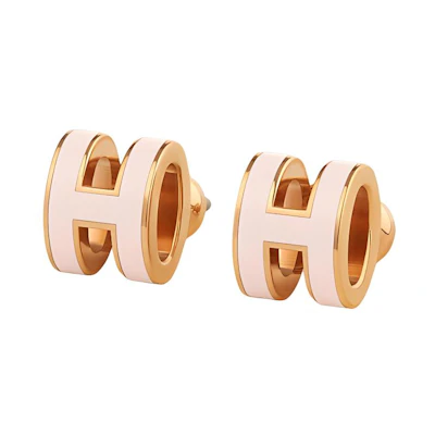 (Women) HERMES Classic Fashion Gold-Plated Letter Pattern Earrings H608002F-85