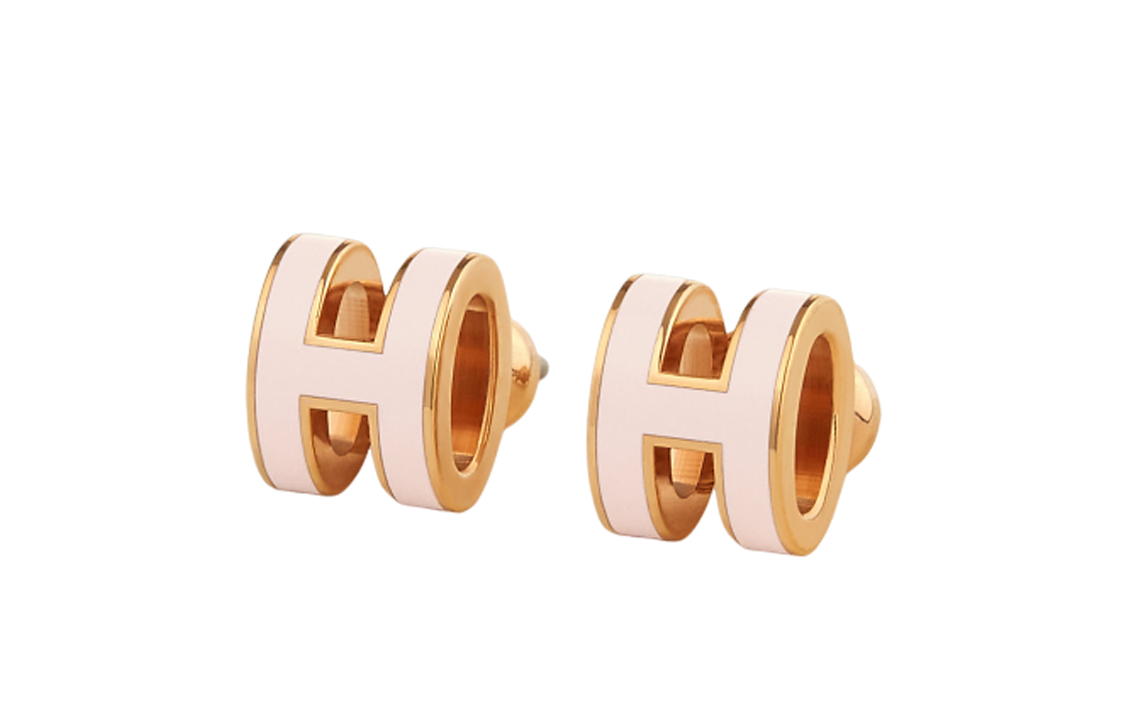 (Women) HERMES Classic Fashion Gold-Plated Letter Pattern Earrings H608002F-85 圖 2