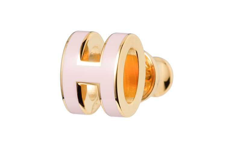 (Women) HERMES Classic Fashion Gold-Plated Letter Pattern Earrings H608002F-85 圖 4