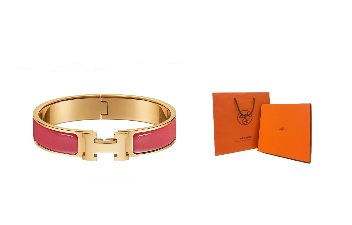 Lookbook (Women) HERMES Classic H Enamel Fashion Bracelet for Women H700001F95