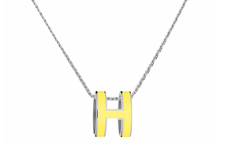 (Women) HERMES Classic Palladium Plated POP H Necklace H147991FP-1R