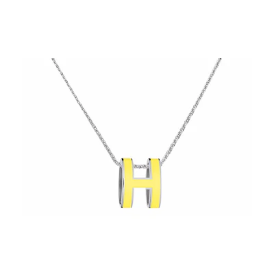 (Women) HERMES Classic Palladium Plated POP H Necklace H147991FP-1R