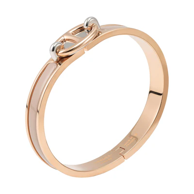 (Women) HERMES Classic Pig Nose Metal Bracelet for Women. H20900FO19PM