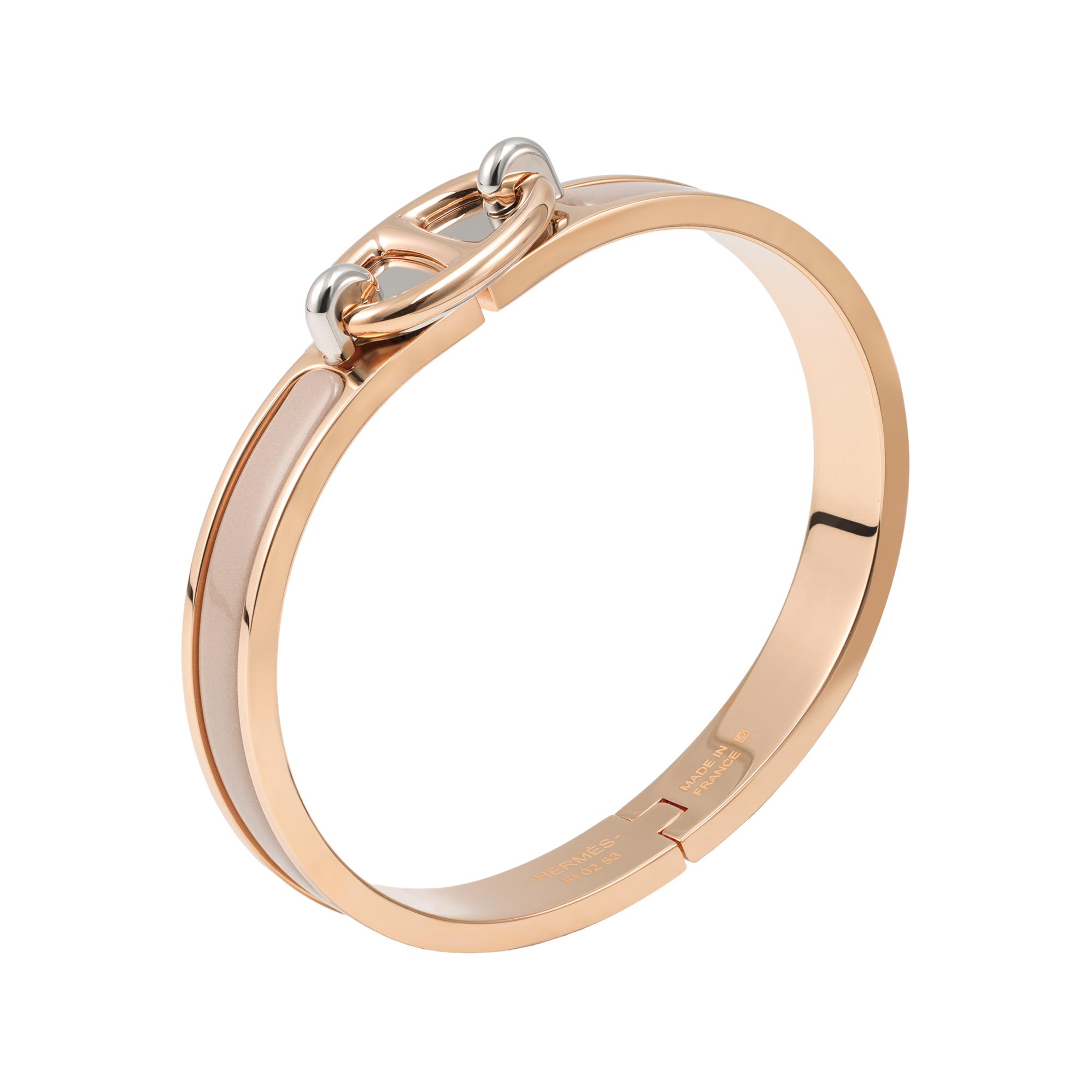 Order (Women) HERMES Classic Pig Nose Metal Bracelet for Women. H20900FO19PM