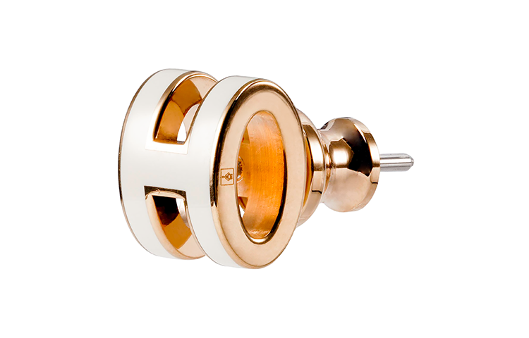 (Women) HERMES Classic Rose Gold Plated Logo Earrings for Women H608002FO49 圖 3