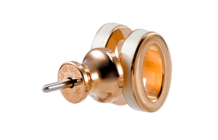 (Women) HERMES Classic Rose Gold Plated Logo Earrings for Women H608002FO49 圖 4