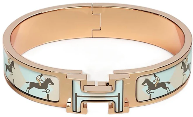 (W) HERMES Clic-H Les Allures 凹刻時尚手環 女款玫瑰金 H702317FOE4PM Order (W) HERMES Clic-H Les Allures 凹刻時尚手環 女款玫瑰金 H702317FOE4PM