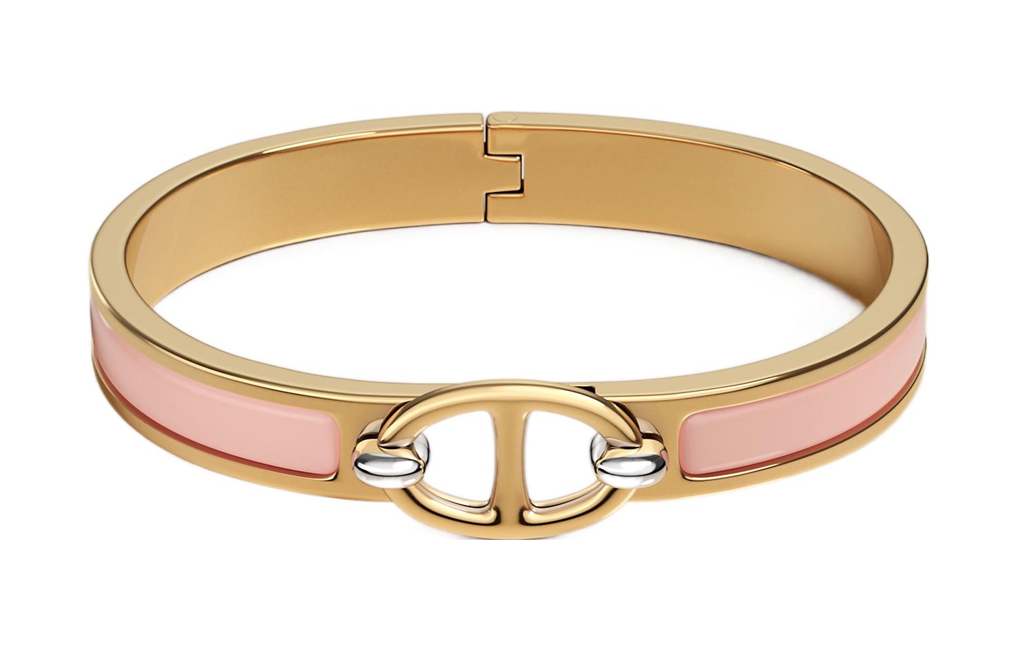 (Women) HERMES Clic Ch D'ancre Enamel Bracelet Pink Gold-Plated for Women. H209000F1Z 圖 2