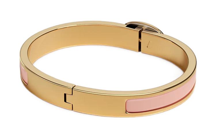 (Women) HERMES Clic Ch D'ancre Enamel Bracelet Pink Gold-Plated for Women. H209000F1Z 圖 3