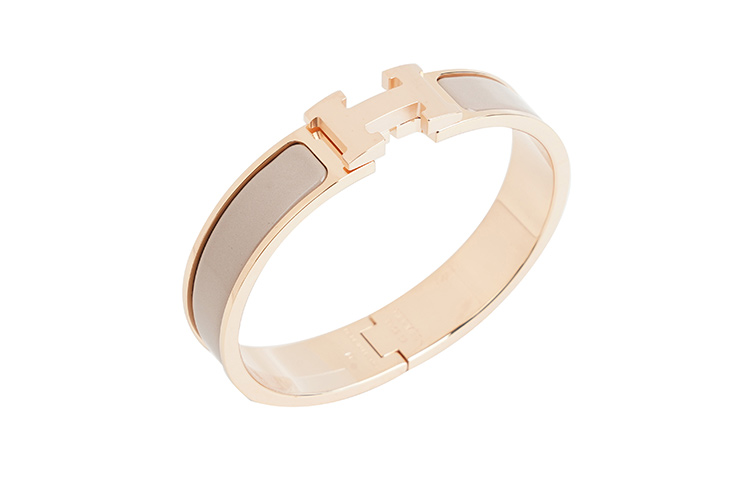 Details for (W) 愛馬仕 Clic H 手環 玫瑰金飾品 H700001FO19
