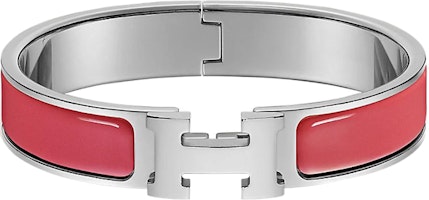 (Women) HERMES Clic H Narrow Bracelet Coral Red for Women. H700001FP95GM (Women) HERMES Clic H Narrow Bracelet Coral Red for Women. H700001FP95GM