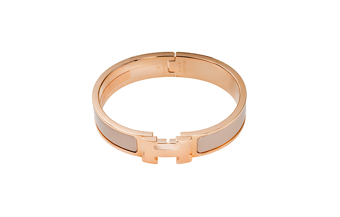 (Women) HERMES Clic H Rose Gold Plated Bracelet H700001FO19