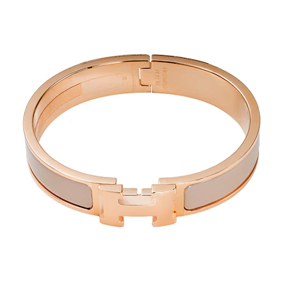 (Women) HERMES Clic H Rose Gold Plated Bracelet H700001FO19