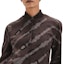 Purchase (Women) HERMES Coaching Remix Ribbed Printed Zip-Up Long Sleeve Jacket Women in Dark Brown. H5E4223DBDQ