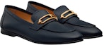 Lookbook (W) HERMES Colette 'Roulis Gold Buckle Biru' Kasut Loafer H211041Z-H8